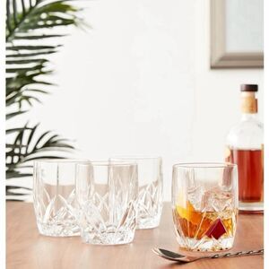 Waterford Marquis Brookside Oversized Double Old Fashioned CRYSTAL Set Of 3